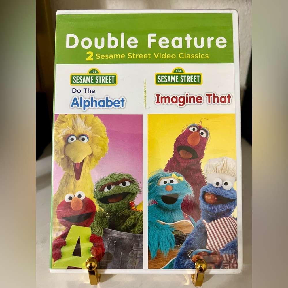NWT Sesame Street Double Feature Do The Alphabet and Imagine That DVD